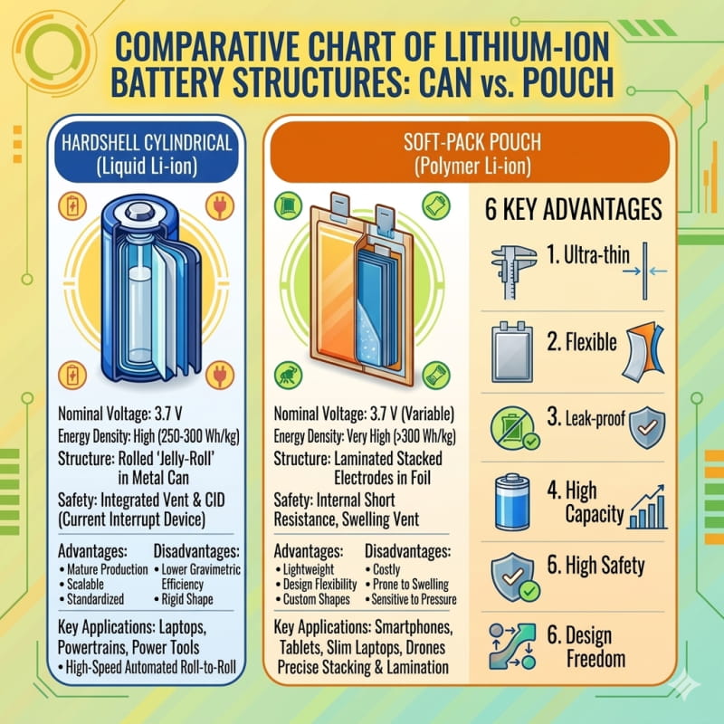 6 Key Advantages of Li-polymer Batteries: Safety, Flexibility & Capacity