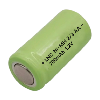 1.2V 2/3AA 700mAh NiMH Rechargeable Battery