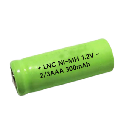1.2V 2/3AAA 300mAh NiMH Rechargeable Battery