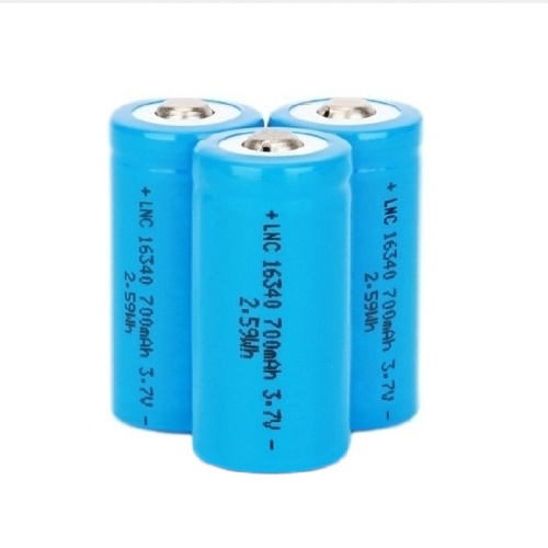 3.7V 16340 700mAh 5C rate Li-ion Battery 