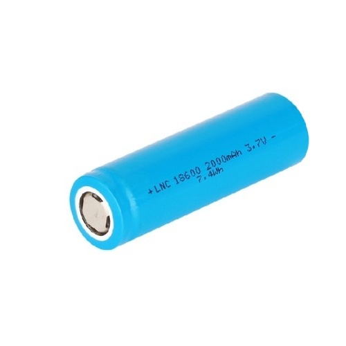 3.7V 18600 2000mAh 3C rate Li-ion Battery 