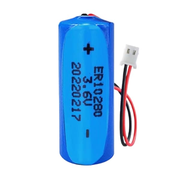 3.6V 450mAh ER10280 LiSOCl2 Battery with XH2.54-2P reverse direction