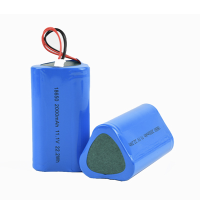 Custom 11.1V 12V 2000mAh 3S1P 18650 Li ion Battery
