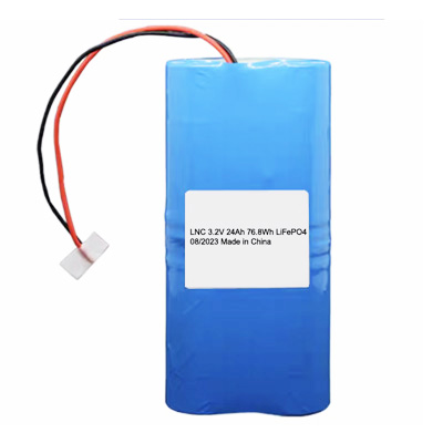 Customized 3.2V 24Ah 1S4P 32700 Rechargeable LiFePO4 Battery Pack for Solar Street Lamp LED Light