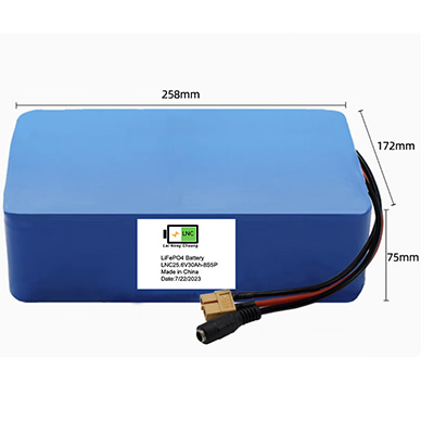 Lightweight  25.6V 30Ah Lithium iron phosphate lithium-ion battery 