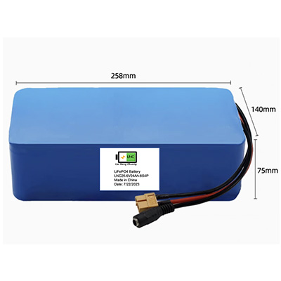 Low Self-Discharge Rate 25.6V 24Ah Lithium phosphate battery