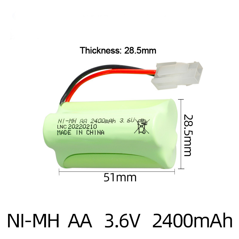 Ni-MH AA 3.6V 2400mAh With 5559 Connector -SKU-10
