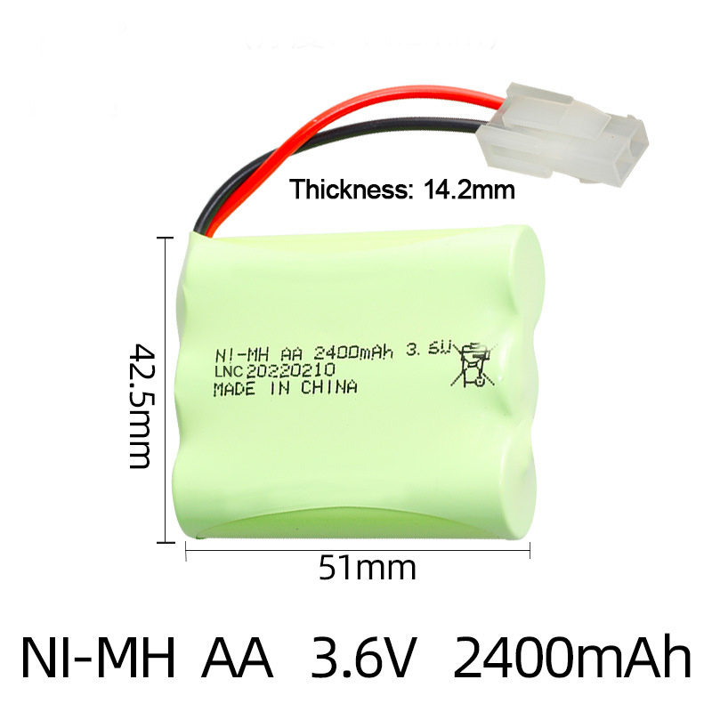 Ni-MH AA 3.6V 2400mAh With 5559 connector-SKU-4