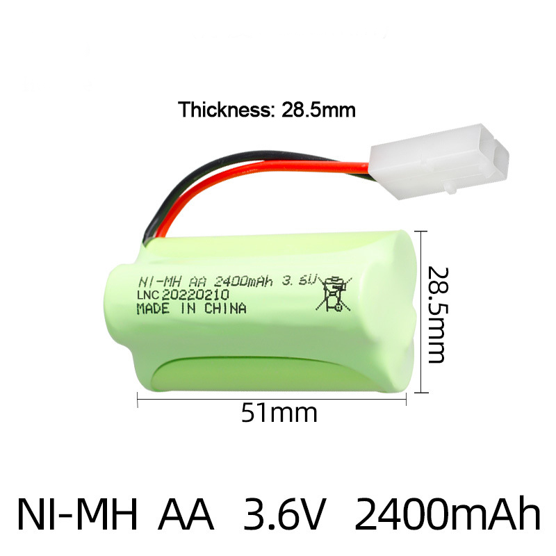 Ni-MH AA 3.6V 2400mAh With KET 2P ConnectorSKU-12