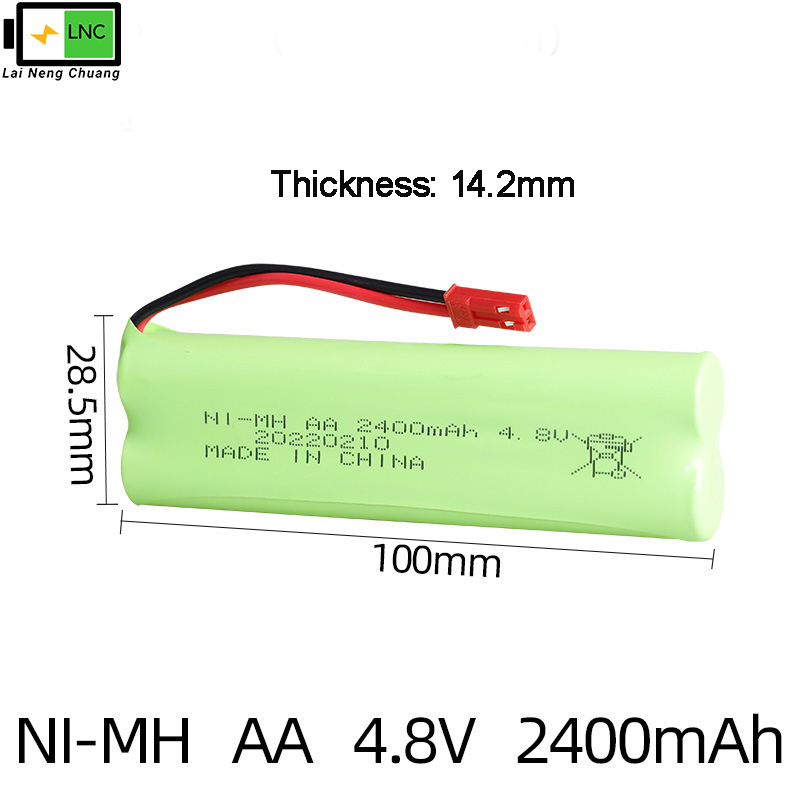 Ni-MH AA 4.8V 2400mAh With SKU-14-JST Connector