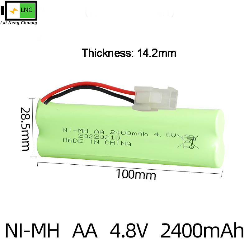 Ni-MH AA 4.8V 2400mAh With SKU-16- 5559 Connector 