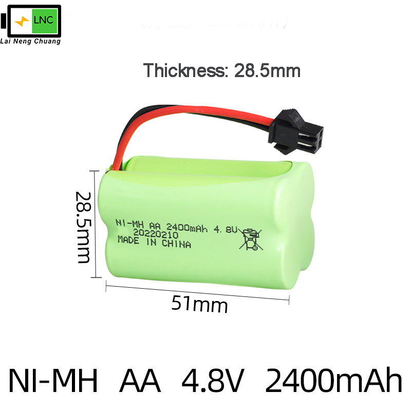Ni-MH AA 4.8V 2400mAh With SKU-7-SM Connector