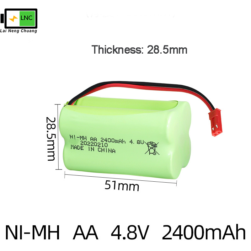 Ni-MH AA 4.8V 2400mAh With SKU-8-JST Connector