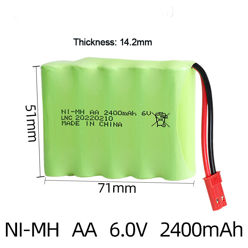 Ni-MH AA 6V 2400mAh With JST Connector-SKU2