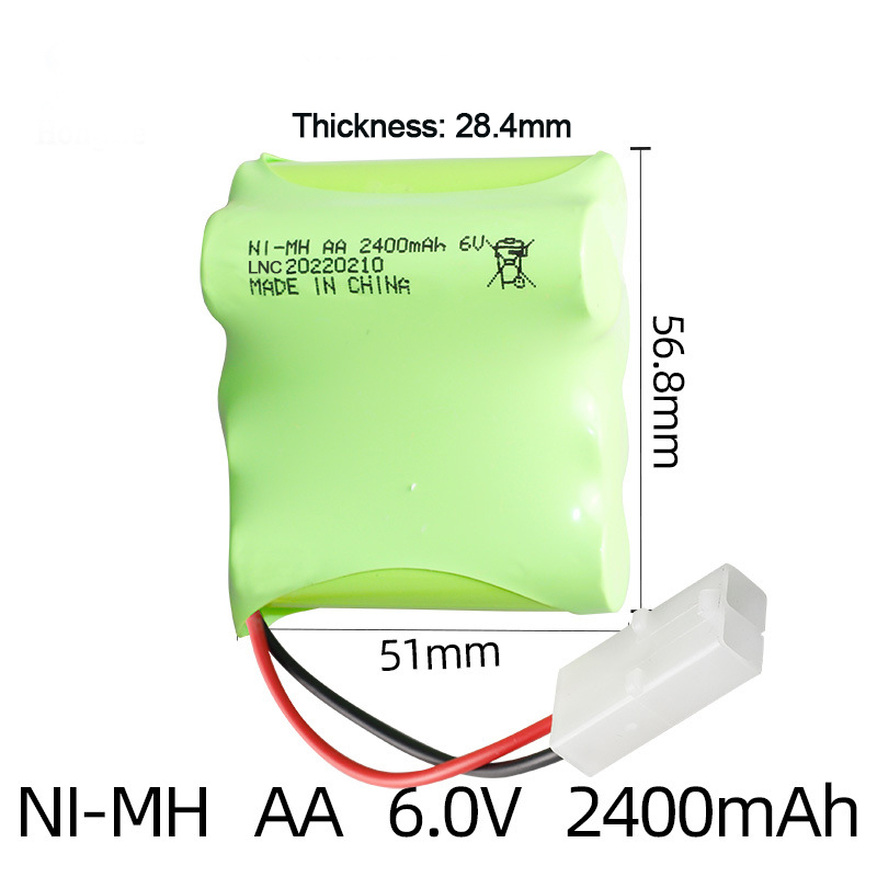 Ni-MH AA 6V 2400mAh With KET 2P Solid-core  Connector-SKU18